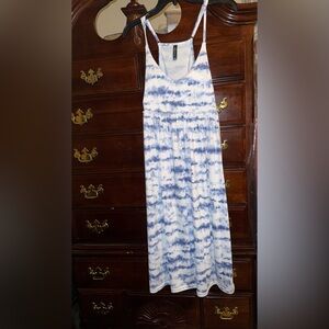 Laura Ashley Cloudy Blue and White Dress